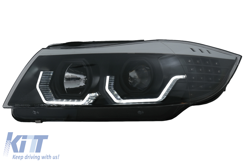 Phares Ange Eyes LED 3D Blanc BMW E90 / E91 Ph 2 LCI de 2008 a 2012 – GDS  Motorsport