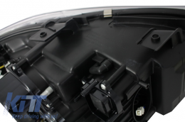 Фарове 3D LED Angel Eyes подходящи за BMW E90 E91 (03.2005-08.2008) U-Type Хром HID-image-6023839