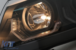 3D LED Angel Eyes Фарове подходящи за BMW 3 Series E90 Лимузина E91 Touring (03.2005-08.2008) LHD Черен-image-6078896