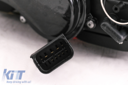 Ксенон Фарове 3D LED Angel Eyes подходящи за BMW 3 Series E92 E93 (2006-2010) U-тип Черен-image-6099655