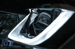 Фарове 3D LED DRL , подходящи за VW Golf 7 VII (2012-2017) Сребърен R-Line LED течаща динамична последователност Въртящи се светлини-image-6088890