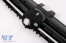 Монтажни Фарове 3D LED течаща динамична последователност светлини за завой DRL с Решетка , подходящи за VW Golf 7 VII (2012-2017) Сребърен R-line вид-image-6008666