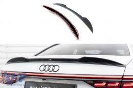 image-38-3D Spoiler Maxton Design geeignet für den Kofferraum des Audi A8, A8 S-Line, S8 D5 2017-2021, schwarzer Lack