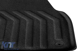 3D textile floor mats Gumarny Zubri suitable for Seat Ateca after 2016, Skoda Karoq after 2017, set of 4 pieces, black-image-6254048