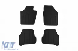 image-11-3D textile floor mats Gumarny Zubri suitable for Skoda Fabia 2014-2021, set of 4 pieces, black
