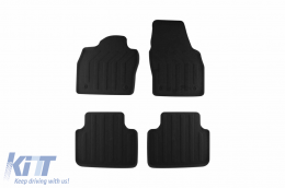 3D textile floor mats Gumarny Zubri suitable for Skoda Scala after 2019, Skoda Kamiq after 2020, set of 4 pieces, black - ABFMS6024620