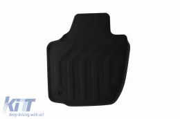 3D Textilfußmatten Gumarny Zubri geeignet für Skoda Rapid, Seat Toledo 2012-2019, Set aus 4 Stück, schwarz-image-6254107