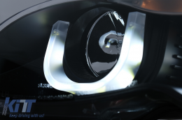 3D U LED Angel Eyes fényszóró BMW 3 E46 Facelift Limousine Touring (2001-2005), Fekete-image-6093166