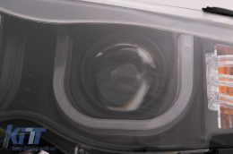 3D U LED Angel Eyes fényszóró BMW 3 E46 Facelift Limousine Touring (2001-2005), Fekete-image-6093176