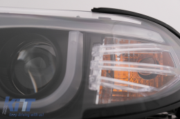 3D U LED Angel Eyes fényszóró BMW 3 E46 Facelift Limousine Touring (2001-2005), Fekete-image-6093178