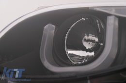 3D U LED Angel Eyes Scheinwerfer für BMW 3er E46 Facelift 01-05 Schwarz-image-6093177