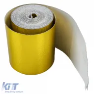 450°C Gold Wärmedämmband Hitzeschutz selbstklebend 5 Meter x 50mm-image-6207689