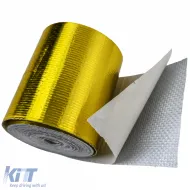 450°C Gold Wärmedämmband Hitzeschutz selbstklebend 5 Meter x 50mm-image-6207690