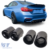 4x carbon exhaust tips tailpipes suitable for BMW M2 F87 M3 F80 M4 F82 F83