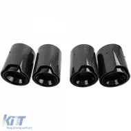 4x carbon exhaust tips tailpipes suitable for BMW M2 F87 M3 F80 M4 F82 F83-image-6326630