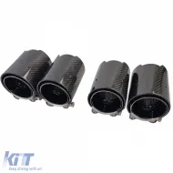 4x carbon exhaust tips tailpipes suitable for BMW M2 F87 M3 F80 M4 F82 F83-image-6326633