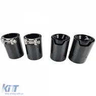 4x carbon exhaust tips tailpipes suitable for BMW M2 F87 M3 F80 M4 F82 F83-image-6326634
