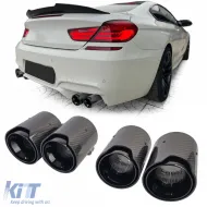 image-19-4x carbon exhaust tips tailpipes suitable for BMW M5 F10 M6 F12 F13 F06