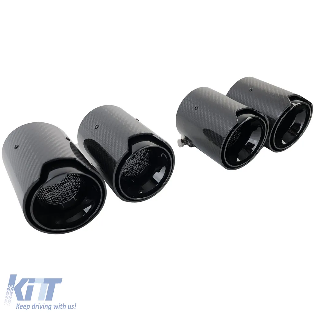 4x carbon exhaust tips tailpipes suitable for BMW M5 F10 M6 F12 F13 F06