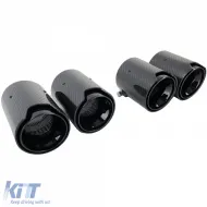 4x carbon exhaust tips tailpipes suitable for BMW M5 F10 M6 F12 F13 F06-image-6326640
