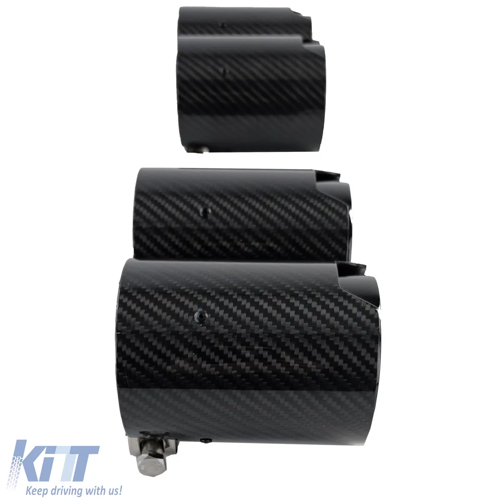 4x carbon exhaust tips tailpipes suitable for BMW M5 F10 M6 F12 F13 F06