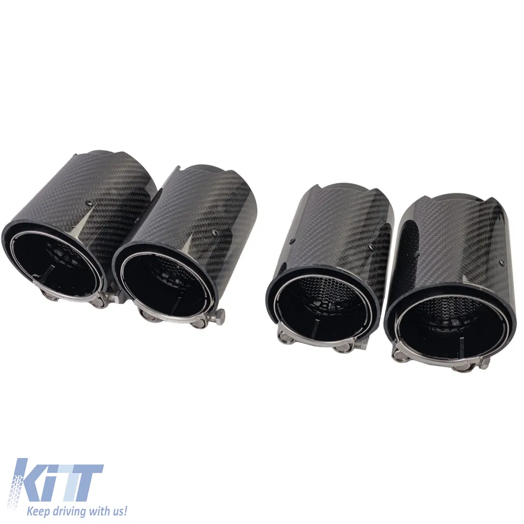 4x carbon exhaust tips tailpipes suitable for BMW M5 F10 M6 F12 F13 F06