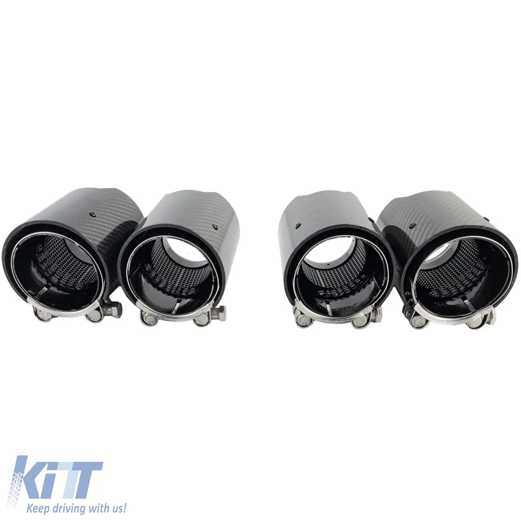 4x carbon exhaust tips tailpipes suitable for BMW M5 F10 M6 F12 F13 F06