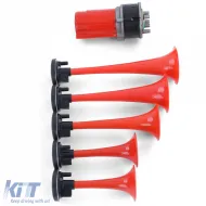 5-Ton Bootshorn General Lee Melodie Horn mit Kompressor Rot 118dB 12 Volt-image-6194889