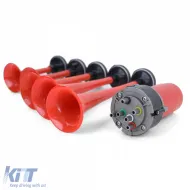 5-Ton Bootshorn General Lee Melodie Horn mit Kompressor Rot 118dB 12 Volt-image-6194890