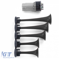 5-Ton Bootshorn La Cucaracha Horn mit Kompressor schwarz 118dB 12 Volt-image-6200475