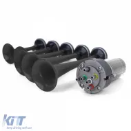 5-Ton Bootshorn La Cucaracha Horn mit Kompressor schwarz 118dB 12 Volt-image-6200476