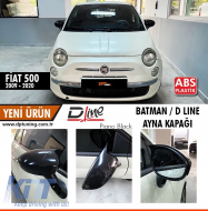 500 Batman Mirror Cover Piano Black / 2014 sonrası - DTMCF6026383