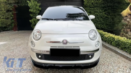 500 Front Lip Piano Black Vacuum Plastic / 2009-2019