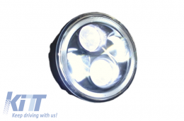 5.75 Inch Motorbicikli CREE LED első lámpa angyalszem alakú Karika DRL-image-6000316