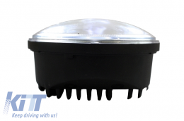 5.75 Inch Motorbicikli CREE LED első lámpa angyalszem alakú Karika DRL-image-6000347