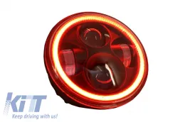 image-40-5,75-inčni Motocikl CREE LED Prednje svijetlo Angel Eye Halo DRL