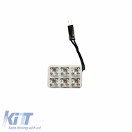 6 LED Dome Light suitable for 12volt with 5 Adapters White Color 1pc