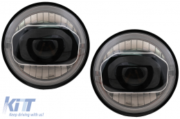 7 colos CREE LED fényszóró DRL Angel Eye Jeep Wrangler JK (2007-2017) modellekhez, 2018+ dizájn-image-6068236