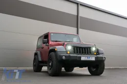 7 colos CREE LED fényszóró DRL Angel Eye Jeep Wrangler JK (2007-2017) modellekhez, 2018+ dizájn-image-6072971