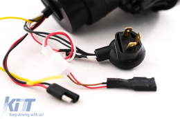 7-инчови CREE LED Фарове DRL Angel Eye Amber подходящи за преобразуване на Jeep Wrangler JK (2007-2017) в модел 2018+-image-6068239