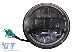 7 Inch CREE LED Scheinwerfer Halo DRL für Jeep JK TJ LJ JL Verteidiger Mercedes W463-image-6043217