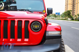 7Inch CREE LED Fari Angel Eye per Jeep Wrangler JK TJ LJ JL 97-17 5 Stars Look-image-6126989