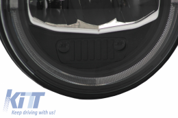 7Inch CREE LED Faros Halo DRL para Jeep Wrangler JK TJ LJ JL 97-17 5 Stars Look-image-6051845