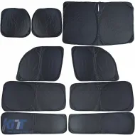 9-teiliges Set Sonnenschutz Blackout, geeignet für Ford Transit Custom 2018-2023-image-6208677