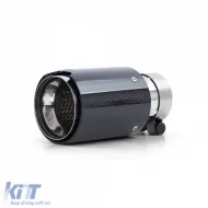 90mm Auspuffendrohr aus Carbon mit Absorber, geeignet für BMW 2er Serie F22 F23 2013-2021-image-6196477