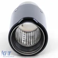 90mm Auspuffendrohr aus Carbon mit Absorber, geeignet für BMW X3 F25 2010-2017-image-6196488