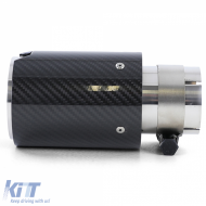 90mm Auspuffendrohr aus Carbon mit Absorber, geeignet für BMW X3 F25 2010-2017-image-6196492