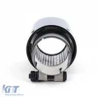 90mm Carbon-Auspuffendrohr mit Absorber, geeignet für BMW 5er F10 F11 2010-2016-image-6196680