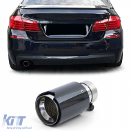 90mm carbon exhaust tailpipe with absorber for 5 Series BMW F10 F11 2010-2016 - ODEMTB6013254