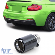 90mm exhaust tailpipe carbon with absorber for 2 Series BMW F22 F23 2013-2021 - ODEMTB6013226